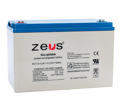 Zeus Battery PC110-12M FR - 12V 110AH SLA Battery