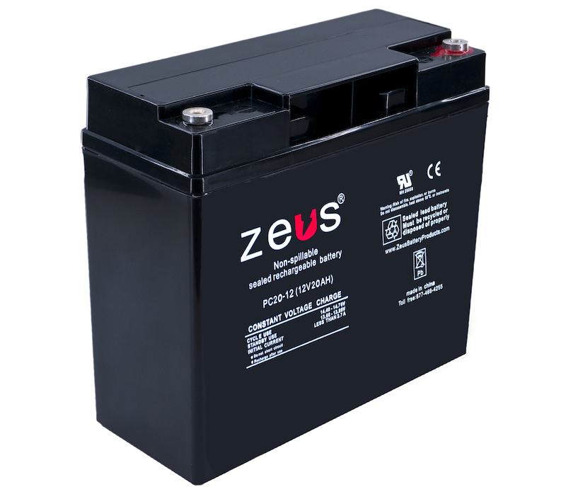 Zeus Battery PC20-12M - 12V 20AH SLA Battery