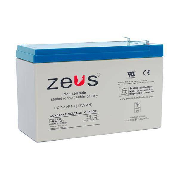 Zeus Battery PC7-12F2 - 12V 7AH SLA Battery