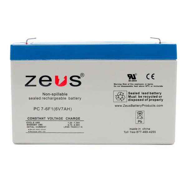 Zeus Battery PC7-6 - 6V 7AH SLA Battery