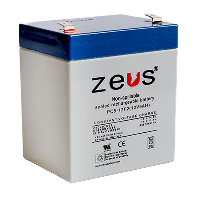 Zeus Battery PC5-12F2 - 12V 5AH SLA Battery